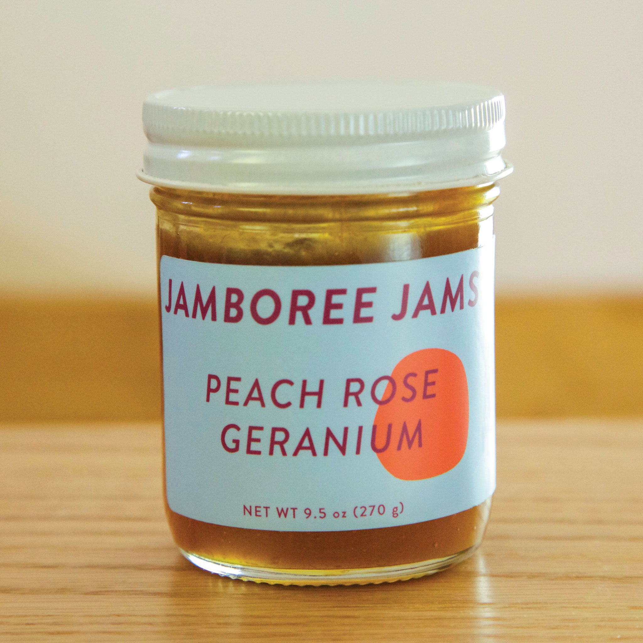 Peach Rose Geranium Jam | Jamboree Jams